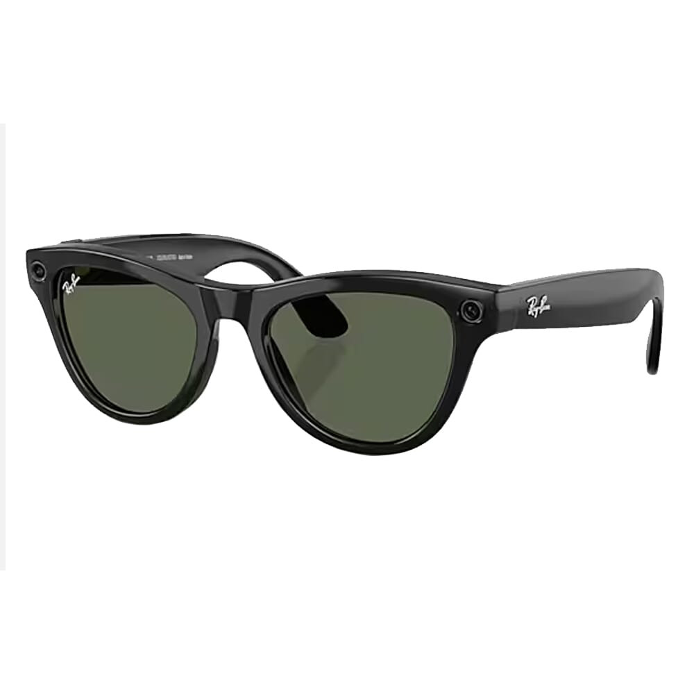 Ray-Ban Meta Skyler Shiny Black G15 Green 0RW4010-601/71 - Ray-Ban