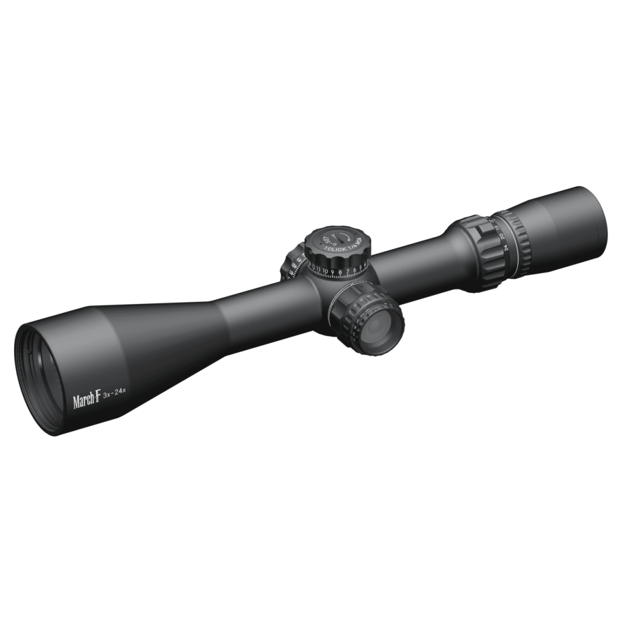 March Scopes March F Tactical 3-24x52mm FFP FMA-1 Reticle 1/4MOA 6Level Illum Riflescope D24V52FIMA-FMA-1