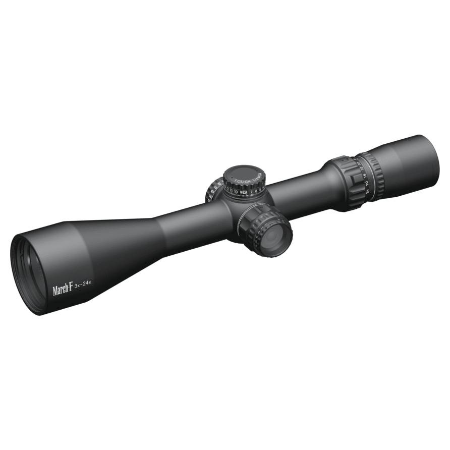 March Scopes March F 3-24x52mm FFP FMA-1 Reticle 1/4MOA 6Level Illum Riflescope D24V52FIMAN-FMA-1