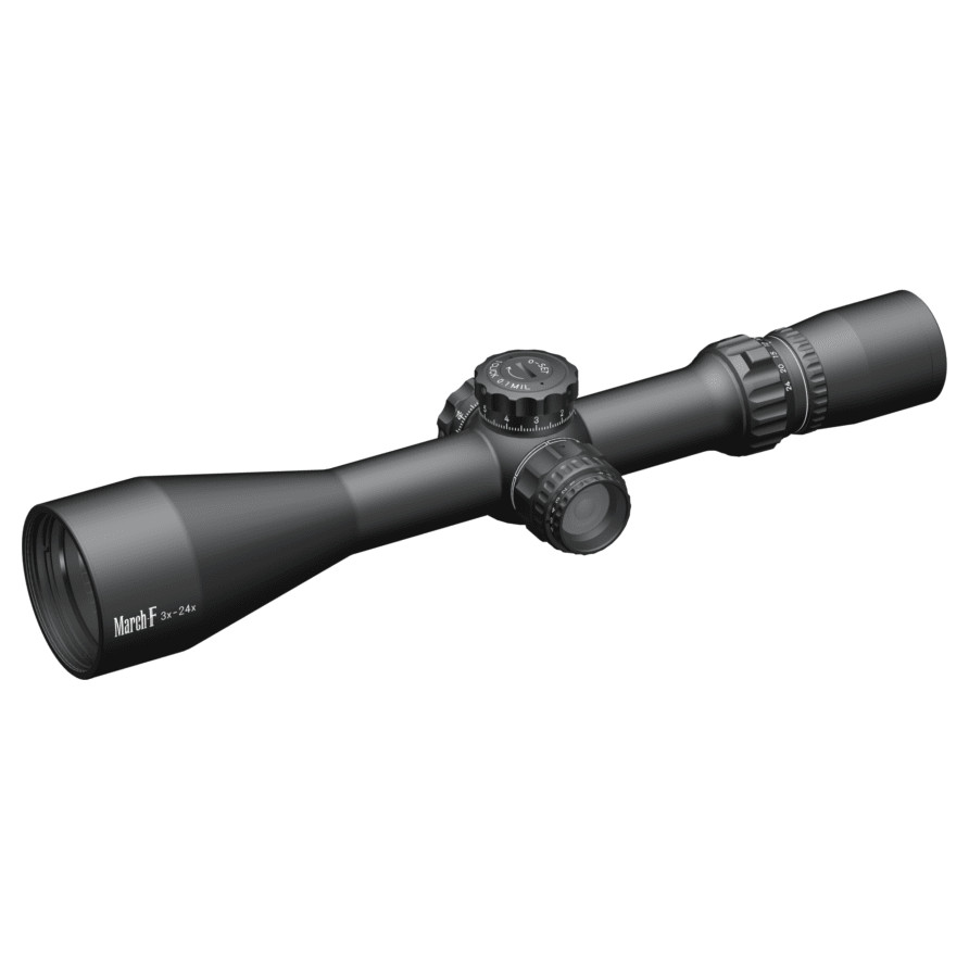 March Scopes March F Tactical 3-24x52mm FFP FML-1 Reticle 0.1MIL 6Level Illum Riflescope D24V52FIML-FML-1 - March Scopes