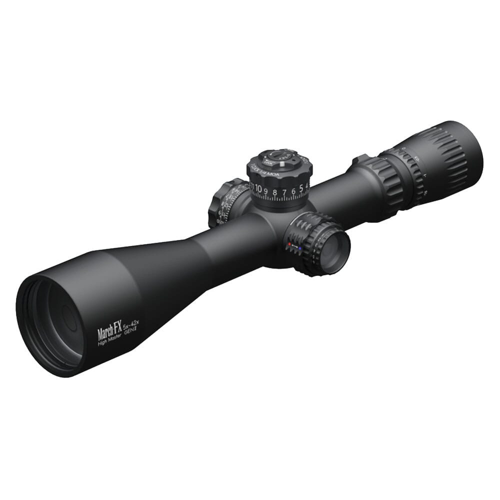 March Scopes March FX Tactical 5-42x56mm G2 FFP FMA-MT Reticle 1/4MOA 6Level Illum Riflescope D42HV56WFIMAX-G2-FMA-MT