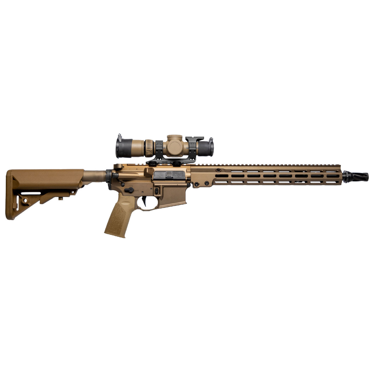 Geissele Automatics Geissele Super Duty MOD1 5.56 NATO 16" 1:7" CHF Bbl DDC Rifle w/Vortex AMG 1-10x24 FFP EBR-9 Super Short Scope & Black Reptilia - Geissele Automatics