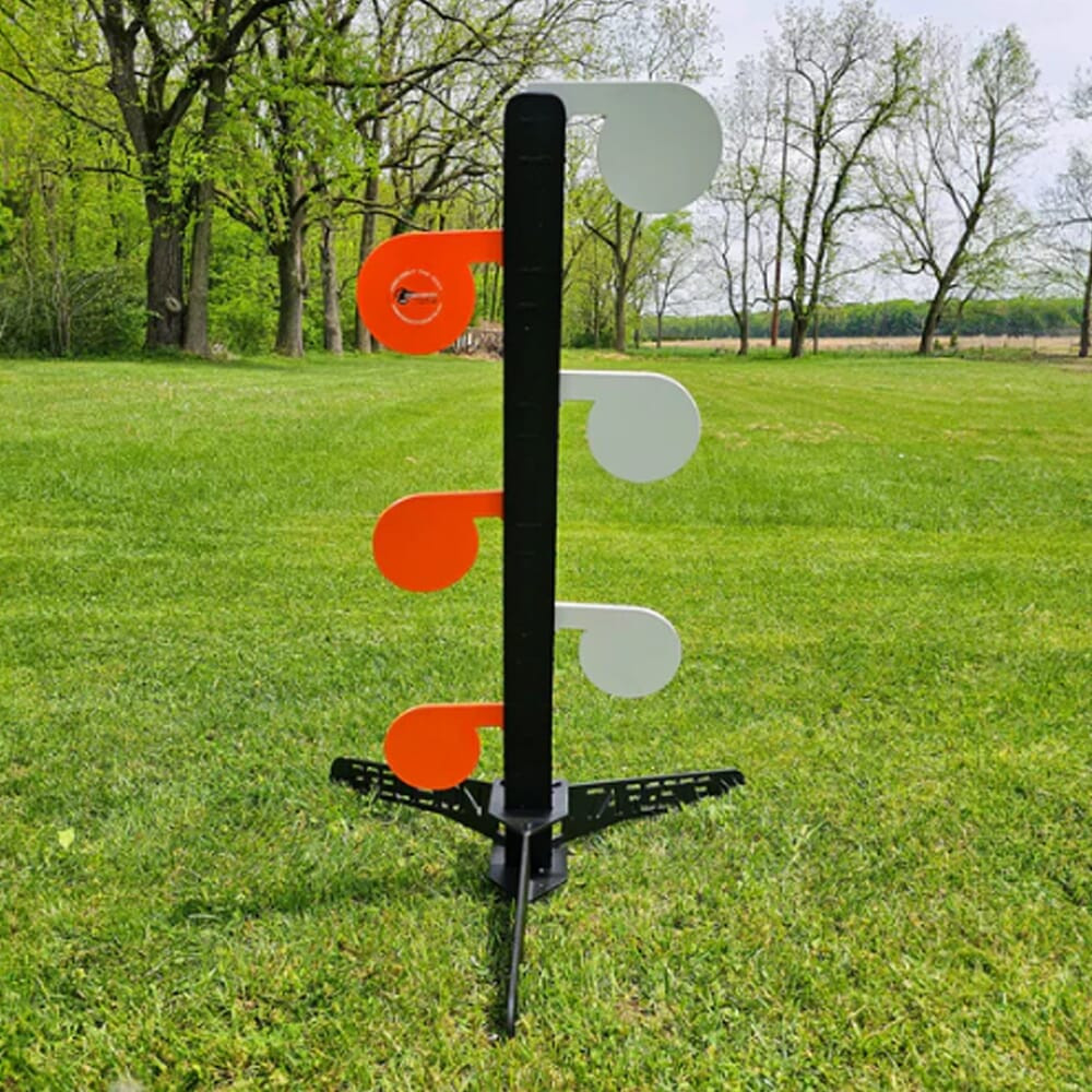 Precision Targets Dueling Tree w/Flip-N-Rip Stand & 4"x3/8" Paddles DTFNR-4X3-8 - Precision Targets
