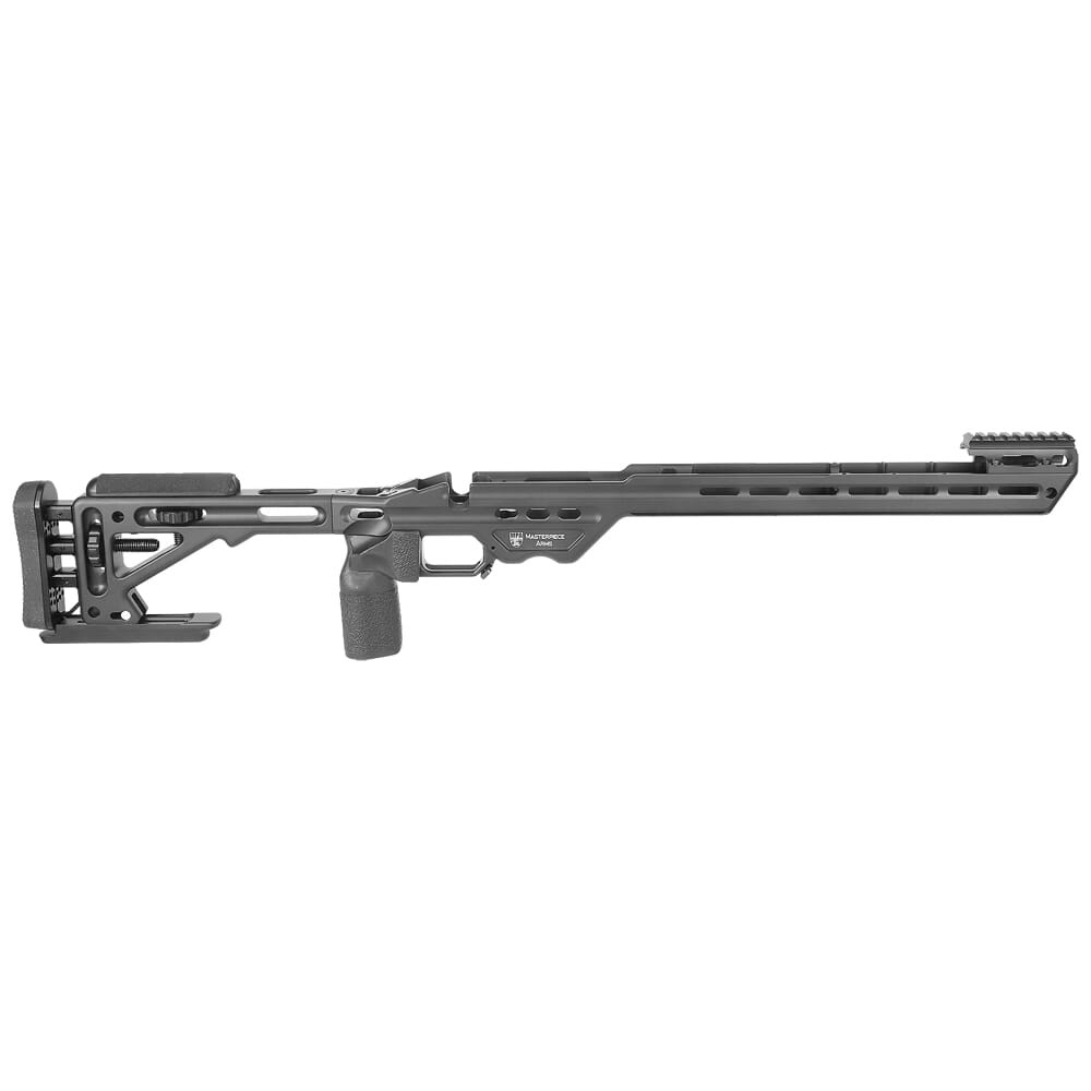 Masterpiece Arms Remington LA RH Black BA Enhanced Sniper Rifle Chassis ESRCHASSISREMLA-BLK-RH-21 - Masterpiece Arms