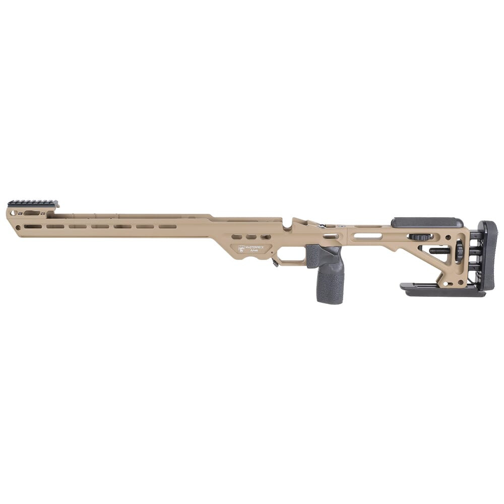 Masterpiece Arms Remington LA LH Flat Dark Earth BA Enhanced Sniper Rifle Chassis ESRCHASSISREMLA-FDE-LH-21 - Masterpiece Arms
