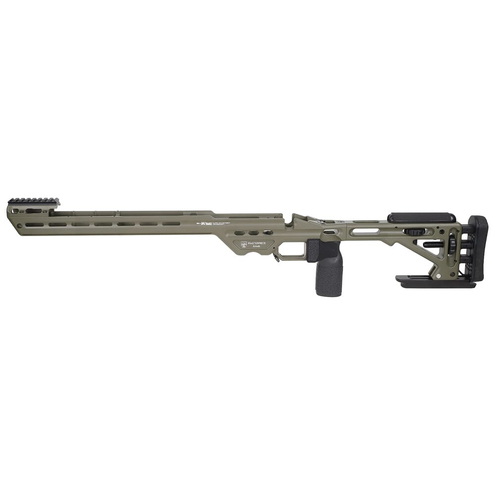 Masterpiece Arms Remington LA LH MC Green BA Enhanced Sniper Rifle Chassis ESRCHASSISREMLA-GRN-LH-21 - Masterpiece Arms
