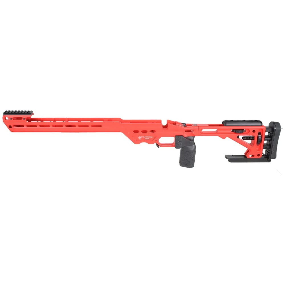 Masterpiece Arms Remington LA LH USMC Red BA Enhanced Sniper Rifle Chassis ESRCHASSISREMLA-RED-LH-21 - Masterpiece Arms
