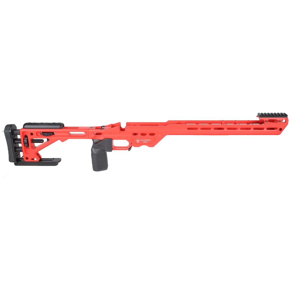 Masterpiece Arms Remington LA RH USMC Red BA Enhanced Sniper Rifle Chassis ESRCHASSISREMLA-RED-RH-21 - Masterpiece Arms