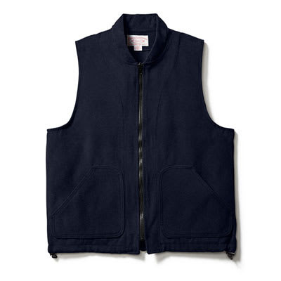 Filson Moleskin Vest w/ Liner Navy SM, Small - Filson