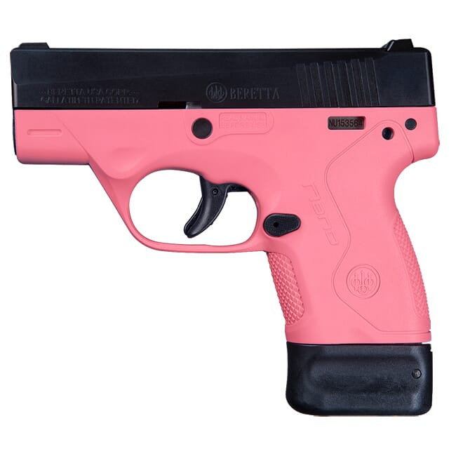 Beretta BU-9 Nano Rosa 9mm Single 6+8rd Mag Pistol JMN9S65 - Beretta