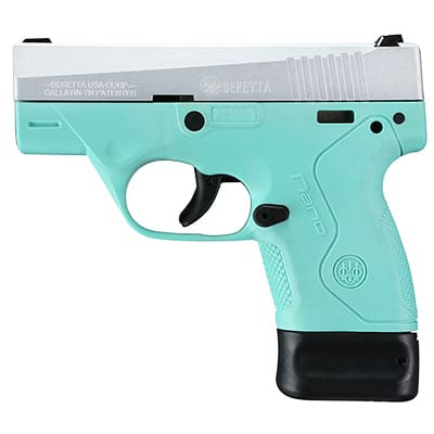 Beretta BU-9 Nano RE Blue Frame 9mm Single 6+8rd Mag Pistol JMN9S75 - Beretta