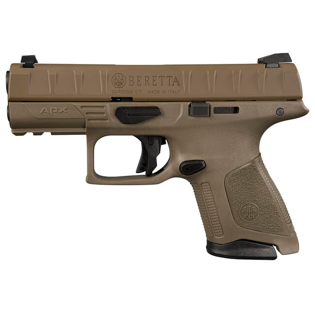 Beretta APX Compact FDE 9mm 3.7" Striker Fired 10rd (2) Pistol JAXC92005 - Beretta