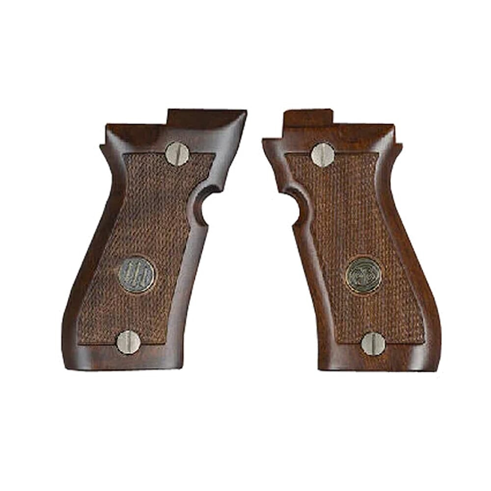 Beretta 85F Walnut Grips w/Trident & Medallion Logos JG85FW - Beretta