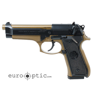 Beretta 92FS 9mm SA/DA Semi-Auto Burnt Bronze 15rd Pistol JS92F340M - Beretta