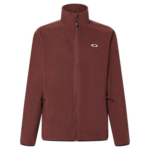 Oakley Alpine Full Zip SweatShirt Grenache XS FOA403421-9B2XS in Red - Oakley