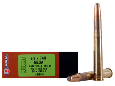 Lapua 9.3x74R 285gr SP Mega Ammo LU4319011 - Lapua