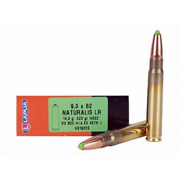 Lapua 9.3x62 220gr Naturalis LR Ammo LUN319203 - Lapua
