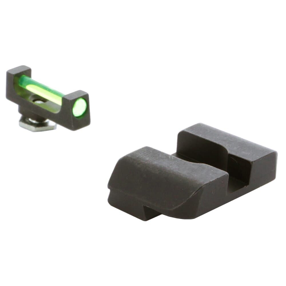 Ameriglo Green Fiber .13" Front Black Rear Sight Set for Glock Gen 1-4 17,19,22-24,26,27,33-35,37-39 GFB-104 - Ameriglo