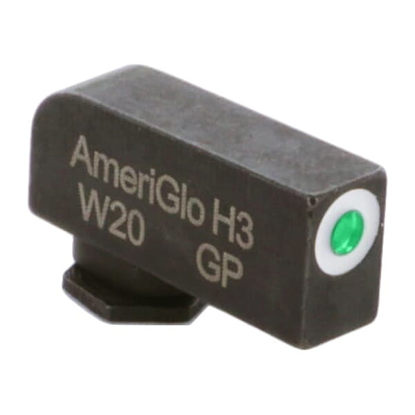 Ameriglo Classic Green Tritium w/White Outline Stock .22"H .14"W Front Sight for Glock GL-112-220 - Ameriglo