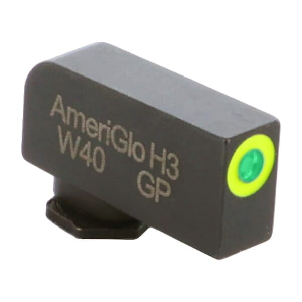 Ameriglo ProGlo Green Tritium w/LumiGreen Outline .24"H .14"W Front Sight for Glock GL-212-240-GR-C - Ameriglo