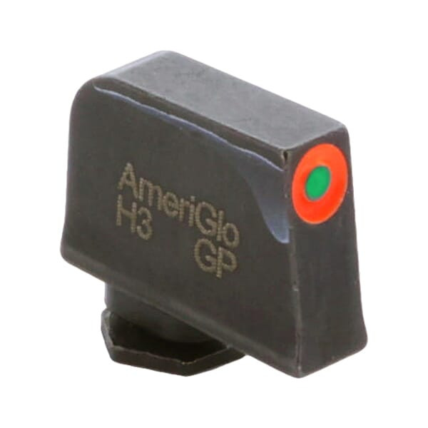 Ameriglo ProGlo Green Tritium w/Orange Outline .315"H .125"W Front Sight for Glock GL-212-315-OR-C - Ameriglo