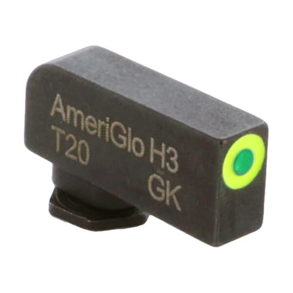 Ameriglo ProGlo Green Tritium w/LumiGreen Outline .2"H .125"W Front Sight for Glock GL-212T-200-GRC - Ameriglo