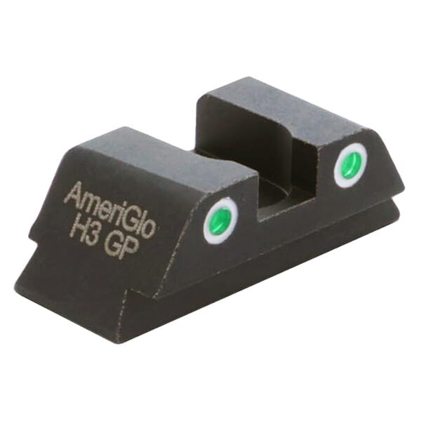 Ameriglo Classic Yellow Tritium 2-Dot w/White Outlines .248"H .140 Sq Notch Rear Sight for Glock 42,43,43X,48 GL-431R - Ameriglo