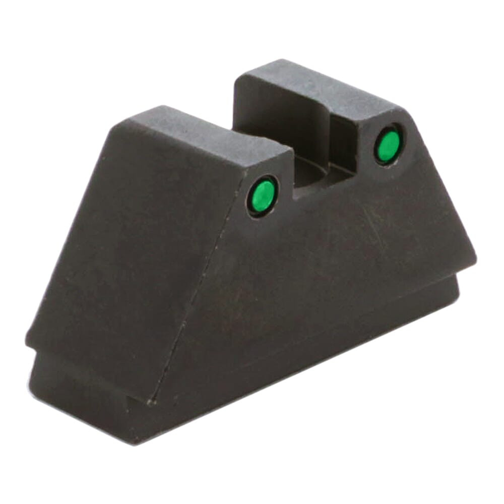 Ameriglo Classic Green Tritium 2-Dot w/Black Outlines .451"H .15"W Sq Notch Rear Sight for Glock (Excl. 42,43,48) GTR-215 - Ameriglo