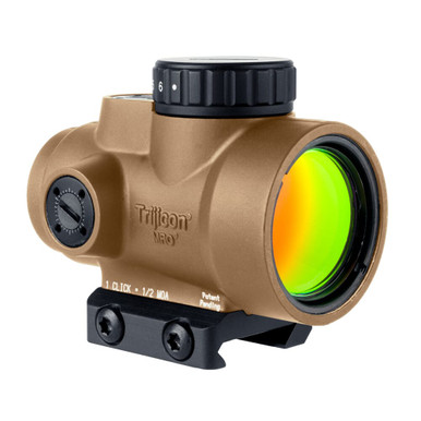 Trijicon MRO SD 1x25 Red Dot Sight w/ Adjustable LED 2.0 MOA Red Dot, Coyote Brown Anodized; Low Mount (AC32067) MRO-C-2200326 - Trijicon