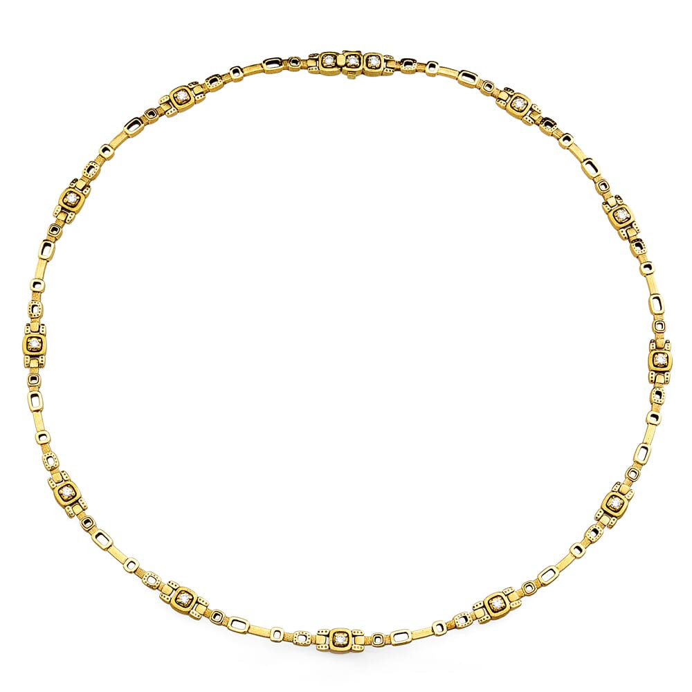 Alex Sepkus 18K and Diamond "Path" Necklace N-22 in Gold - Alex Sepkus