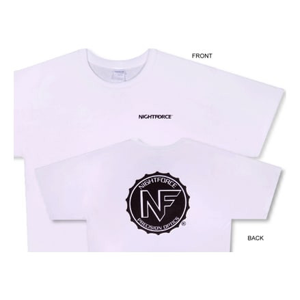 Nightforce White T-Shirt Shirt Medium, M - Nightforce