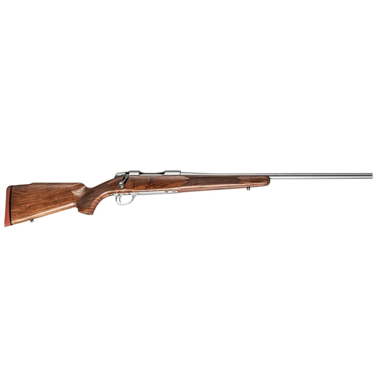 Sako 90 Hunter Stainless Steel 300 WIN No Sights 24.5 BBL 1:10 TPI RH Std Trig 4RD Wood / Oiled Brown J05369 - Sako