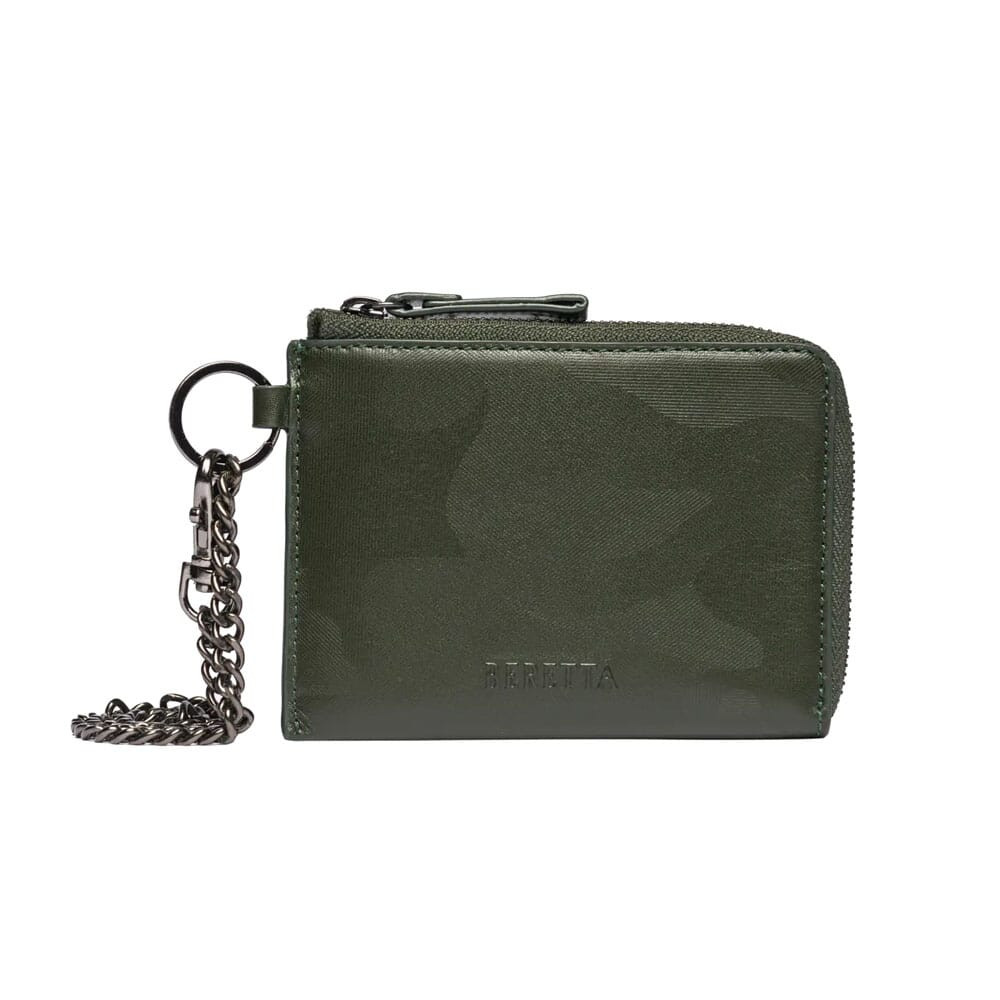 Beretta Green Zippered Pouch w/Chain PP091L01260715UNI in Green Camo - Beretta