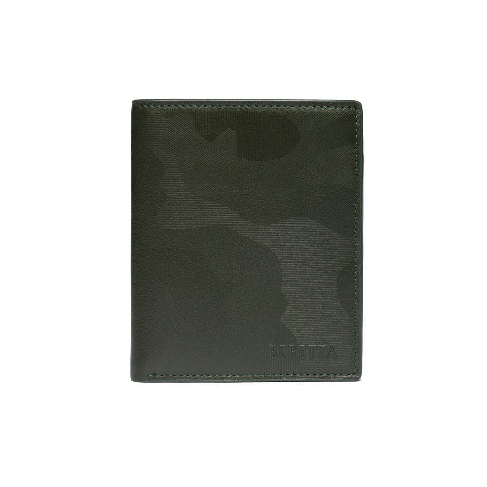 Beretta Green Vertical Bifold Wallet PP121L01260715UNI in Green Camo - Beretta