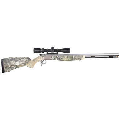 CVA ML CVA OPTIMA V2 .50 Cal 26" 1:28" Bbl SS/Excape Break Action Inline Muzzleloader w/KonusPro 3-9x40 BDC, DuraSight Mounts, & Soft Case PR2040SSC - CVA ML