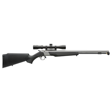 CVA ML CVA WOLF V2 .50 Cal 28" 1:28" Bbl SS/Black Break Action Inline Muzzleloader w/KonusPro 3-9x40, DuraSight Z-2 Mounts, & Accessories PR2117SVPS - CVA ML