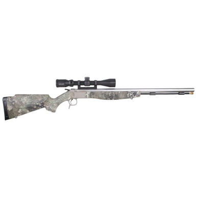CVA ML CVA OPTIMA V2 .50 Cal 26" 1:28" Bbl SS/True Timber Strata BA Inline Muzzleloader w/KonusPro 3-9x40 BDC, DuraSight Mounts, & Soft Case PR6022SSC - CVA ML