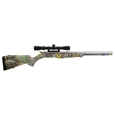 CVA ML CVA WOLF V2 .50 Cal 1:28" Bbl SS/True Timber Strata Break Action Inline Muzzleloader w/KonusShot 3-9x32, DuraSight Mounts, & Soft Case - CVA ML