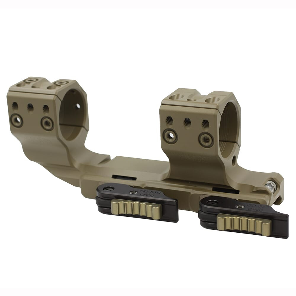 Spuhr Cantilever Unimount 30mm 0MIL/0MOA 1.5" Quick-Detach Picatinny Scope FDE Mount QDP-3016-FDE - Spuhr