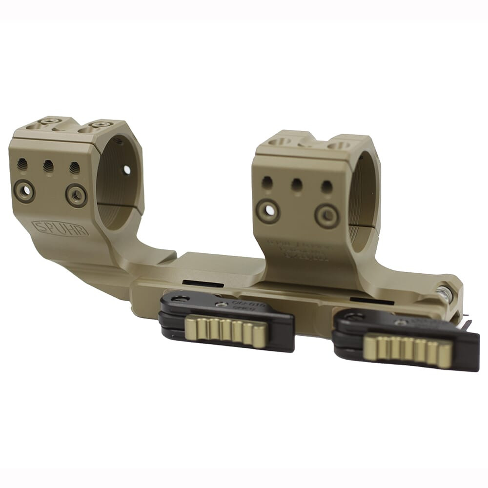 Spuhr QDP Cantilever Unimount 34mm 0MIL/0MOA 1.5" Quick-Detach Picatinny Scope FDE Mount QDP-4016-FDE - Spuhr
