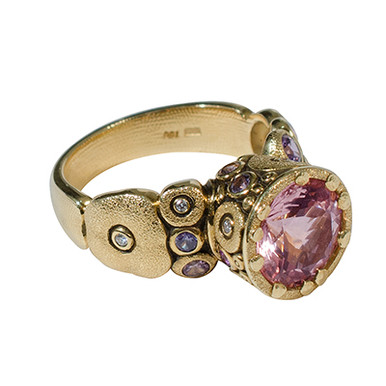 Alex Sepkus 18K and Sapphire & Diamond "Orchard" Ring R-129S, 6.5