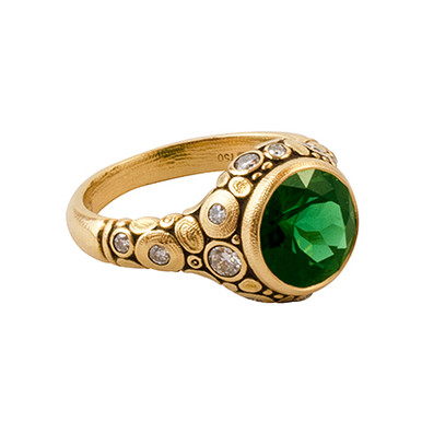 Alex Sepkus 18K and Diamond "Circle" Ring R-84D, 6.25