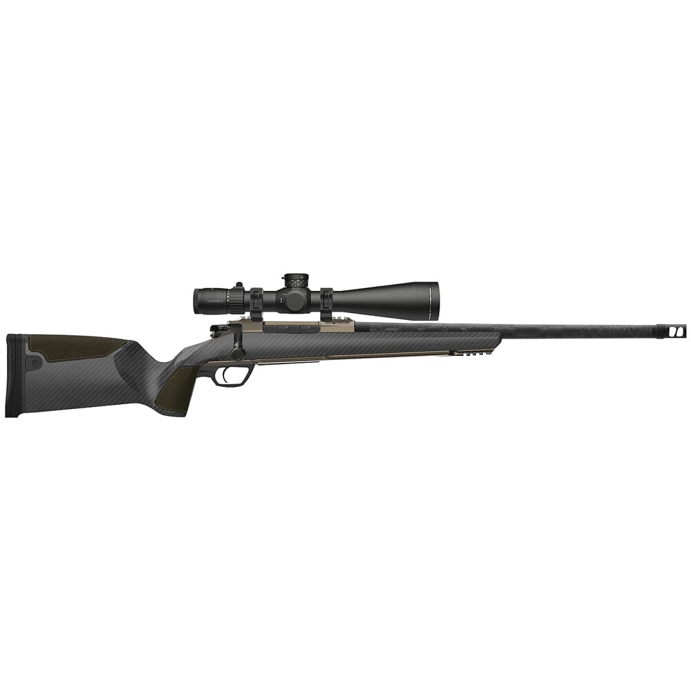 Gunwerks Nexus 6.5 PRC 20" SS Carbon-Wrapped Bbl Rifle w/Directional Brake, Leupold Mark V 5-25x56mm, Roller Case RS-NX-1E42E - Gunwerks