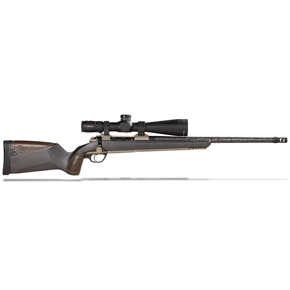 Gunwerks Nexus .300 PRC 24" SS Carbon-Wrapped Bbl Rifle w/Directional Brake, Leupold Mark V 5-25x56mm RS-NXT-1AE8C - Gunwerks
