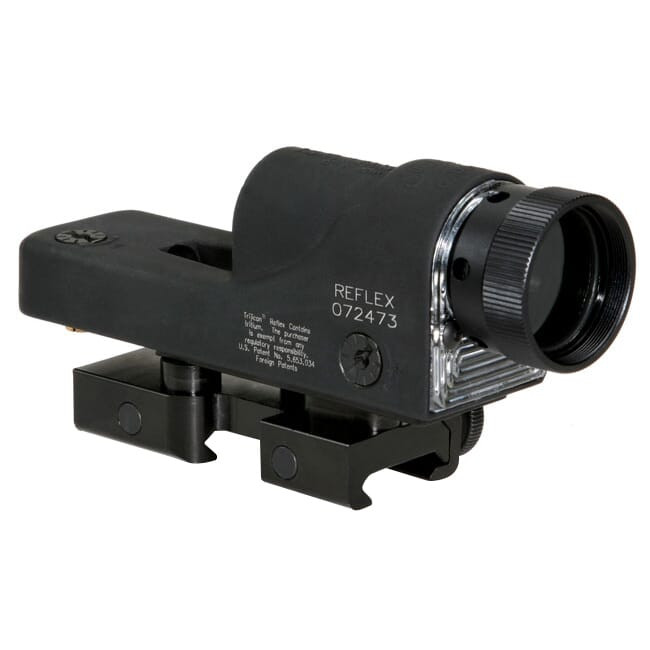 Trijicon 1x24 Reflex Amber 4.5 MOA Dot w/ Flattop Adapter & Filter RX01NSN - Trijicon