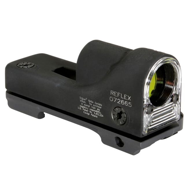 Trijicon 1x24 Reflex Amber 12.9 MOA Triangle w/ Throw Lever Mount RX06-23 - Trijicon
