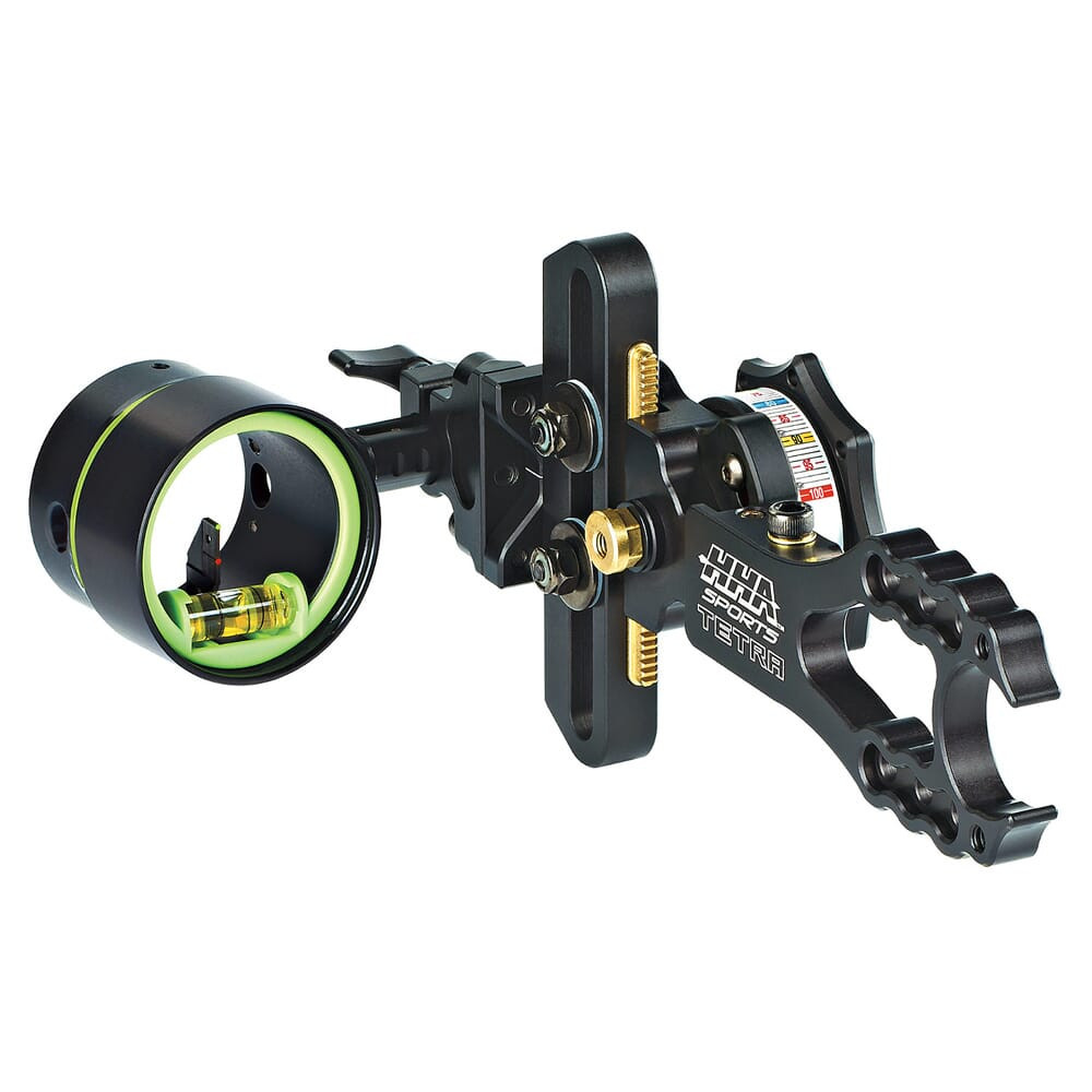 HHA Sports HHA Tetra RYZ 2510 w/.010 2-pin 1-5/8" Scope Green Top Pin & Red 2nd Pin RYZ-2510-GRED - HHA Sports