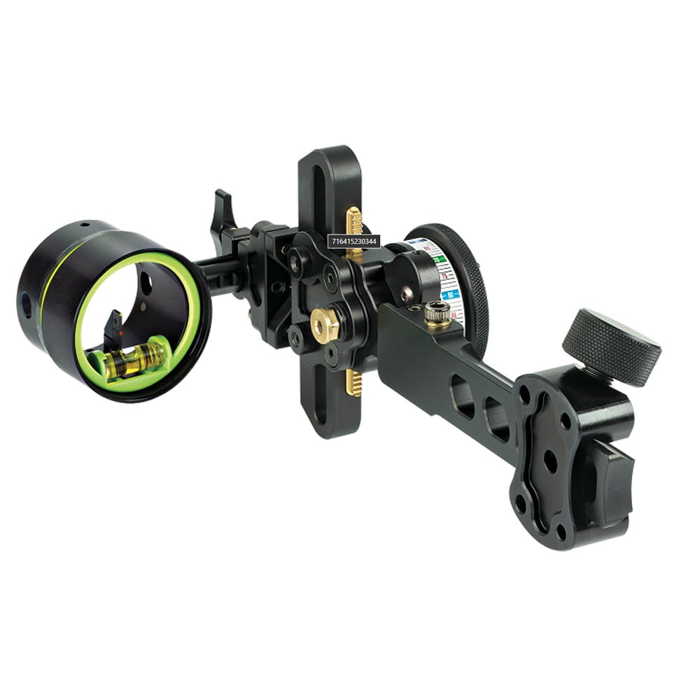 HHA Sports HHA Tetra Max RYZ 2519 w/.019 2-pin 1-5/8" Scope Green Top Pin & Red 2nd Pin LH RYZMX-2519-GRED LH - HHA Sports