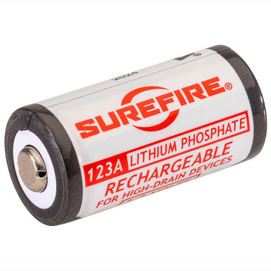 SureFire LiFePO4 Lithium Iron Phosphate 450mAh 3.2V 2ct Rechargeable Battery Cells SFLFP123 - SureFire