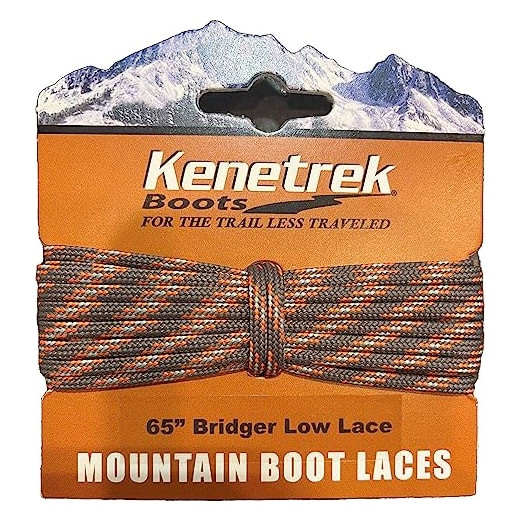 Kenetrek Boots Kenetrek 65" Bridger Low GY/OR Boot Laces KE-LAC-B-65 - Kenetrek Boots